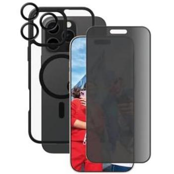 Protector de Pantalla CARE by PanzerGlass 3-en-1 para iPhone 16 Pro Max - Cristal Privado, Funda y Cobertura de Lente, Resistente a Rayones y Golpes