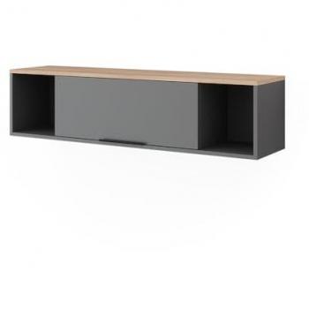 Estantería de Pared Betti Antracita/Sonoma 120x30 cm