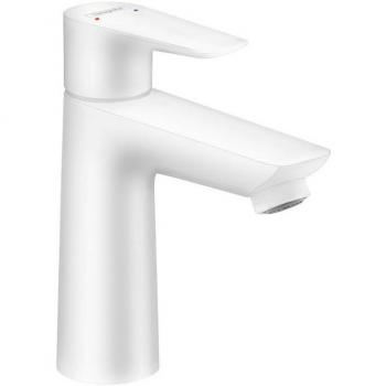 Mezclador de lavabo Hansgrohe Talis E 110, sin palanca extraíble ni desagüe, blanco mate