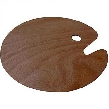 ARTIST Paleta Madera Ovalada tamaño 30x40x0,05 cm.
