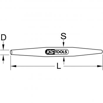 Botador BRONZEplus KS TOOLS, 10 mm