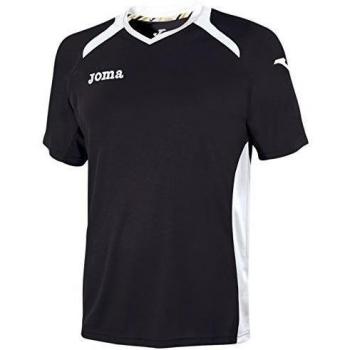Joma 1196.98.010 - Camiseta de equipación de manga corta para hombre, color negro / blanco, talla 2-4