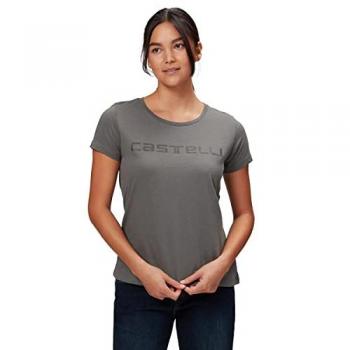 Camiseta de manga corta Castelli Sprinter para mujer, color gris oscuro, talla S