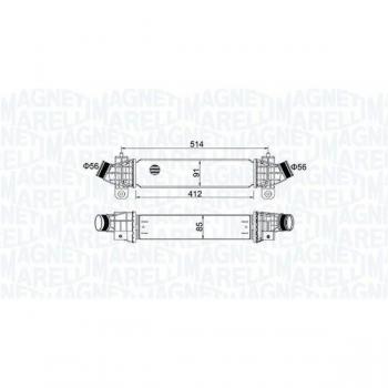 Intercooler MAGNETI MARELLI 351319204970 de alto rendimiento