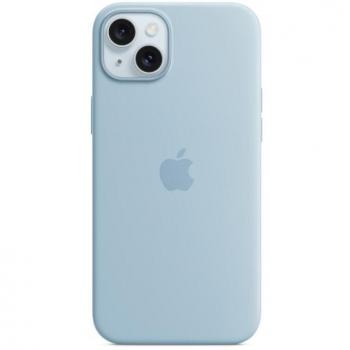 Funda de silicona con MagSafe para el iPhone 15 Plus - Azul claro