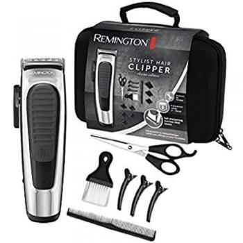 Remington Máquina de Cortar Pelo Stylist Classic, Cortapelos con Cable o Recargable, Cuchillas de Acero Inoxidable, 8 Peines, Palanca Selección Nivel Apurado, Incluye Maletín y Accesorios - HC450