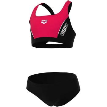 Arena Thrice R Girls' 2-Piece Swimsuit - Black/Watermelon