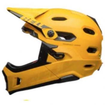 BELL Casco Súper DH MIPS con BARBILLA Extraíble Color Negro-Amarillo 2019 Tamaño M