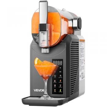 VEVOR 2L Slush Machine - Stainless Steel Frozen Drink Maker with Self-Cleaning, No Ice Needed, 6 Preset Programs for Margaritas, Frappés, and Milkshakes
