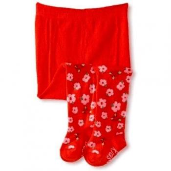 Coup d'envoi - Medias con estampado floral para niña, talla 8-10 años
