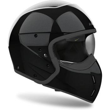 Casco Moto Jet Airoh J 110 Negro Glitter Talla 2XL