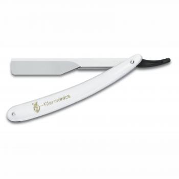 Navaja de afeitar plegable de 24 cm de color blanco – Filarmónica 18070
