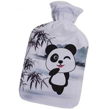 ootb BigBuy Wellness Bolsa de Agua Caliente con Funda Oso Panda 1,7 L, Multicolor, Mediano