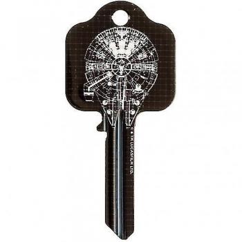 Llave de la puerta del halcón milenario de Star Wars, color negro, talla única