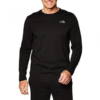 The North Face M L/S Easy tee Blk Gr, Hombre, TNF Black/Zinc Grey, XS