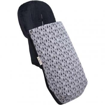 Saco Universal Polar para Cochecito y Silla de Paseo Jyoko - Impermeable y Aislamiento Térmico Black Rayo