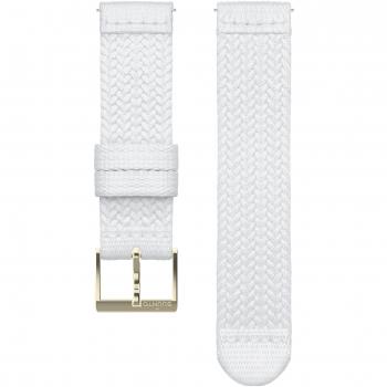 Correa textil trenzada Suunto Athletic 5 Blanco Dorado Tamaño S 20 mm