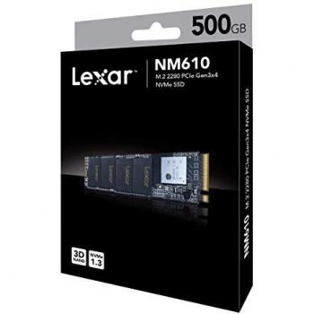 Lexar NM610 Módulo Interno SSD 500GB NVME M.2 Tipo 2280 PCIe Gen3x4