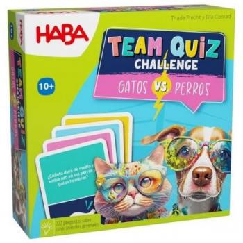 Team Quiz Challenge – Gatos vs. Perros, Juego de mesa, Por encargo, Haba