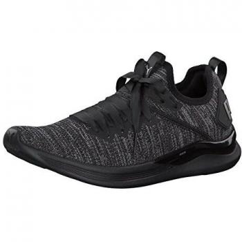 Puma Ignite Flash Evoknit Satin EP Wn's, Zapatillas de Cross Mujer, Negro Black-Periscope-Metallic Beige, 37 EU