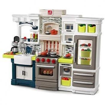 Step2 8675KR Elegant Edge Kitchen Play, Blue, Grey, White