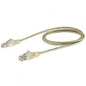 Cable de 2,5m de Red Ethernet Cat6 Delgado Sin Enganches - Cable de Red Snagless - Gris
