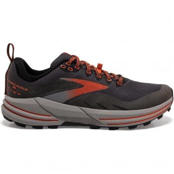 Brooks Cascadia 16 GTX Shoes Black Red, Size 44.5