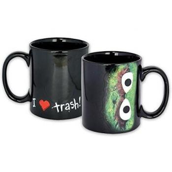 Unitedlabels AG - Taza, diseño con texto I Love Trash, color negro