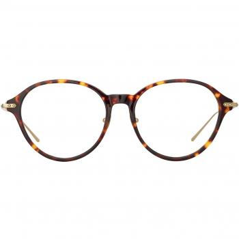 Linda Farrow PEARCE LF76A Asian Fit C2 Men's Eyeglasses Tortoiseshell Size 58 - Blue Light Block Available