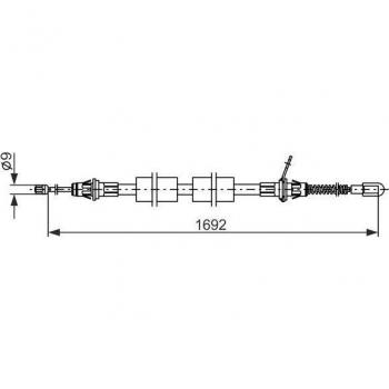 Cable de freno de mano BOSCH 1 987 482 925