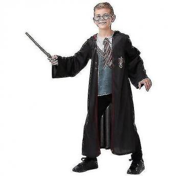 Disfraz de lujo para niños de Gryffindor Harry Potter, colores negro, gris y granate, talla 11-12 años