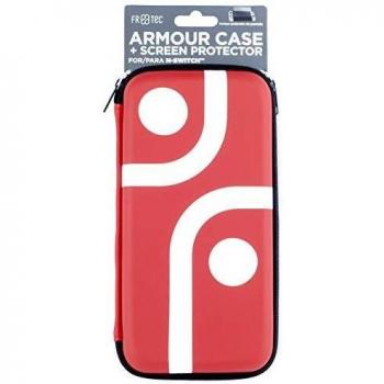 FR·TEC - Funda Armour Case Y Protector De Pantalla, Color Rojo - Nintendo Switch