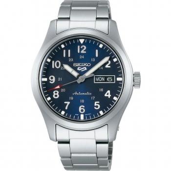 Seiko 5 Sports SRPG29K1 Reloj Automático de Hombre con Correa de Acero Plateado
