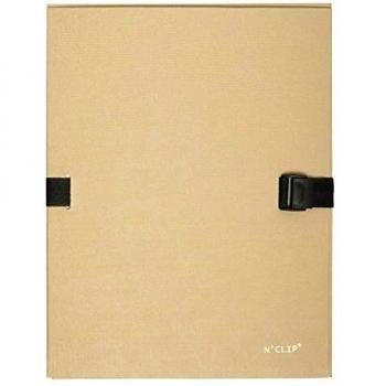 Exacompta 21525E - Carpeta con lomo extensible y una solapa, color beige