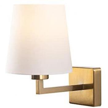 Aplique de pared de metal Anticuario Blanco 18x24x30 cm con casquillo E27 (máx. 40W)
