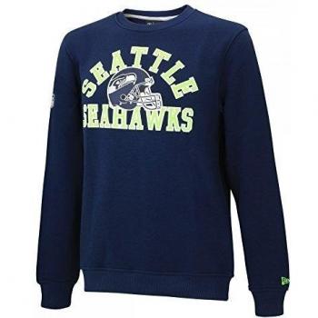 New Era Ne97054Fa16 Nfl College Crew Seasea Osb - Sudadera-Línea Seattle Seahawks para hombre, color azul, talla XXL