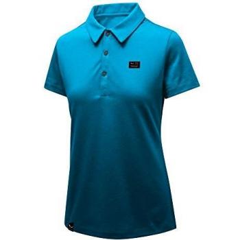 SALEWA Dri Release W S/S Polo ökotexstandard, Mujer, DRI-Release W S/S Polo, Hawaiian Blue