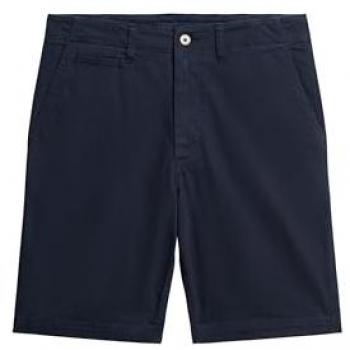 Pantalones Cortos Chinos Superdry Vintage Officer Azul Marino 28