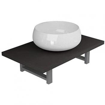 vidaXL Lavabo de Baño con Estante de Pared Cerámica Hogar Jardín Bricolaje Grifo Ducha Aseo Servicio Tocador Pila Ducha Toilette Diseño Decoración