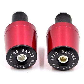 Extremo del manillar universal para motocicleta, manillar de 22 mm con orificio interno de 18 mm, empuñaduras, para motocross, deslizador antivibraciones