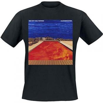 Official Red Hot Chili Peppers Californication T-Shirt - Black, Men's M Size, Alt-Rock Design
