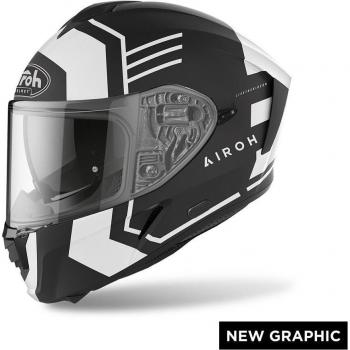 Airoh Casco Integral Thrill Negro Adulto con características de diseño aerodinámico, ventilación eficiente, visera ajustable y sistema de cierre seguro