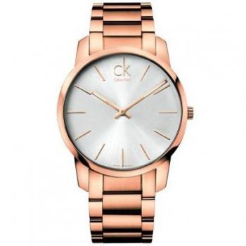 Calvin Klein K2G21646 - Reloj de Cuarzo para Hombre, con Correa de Acero Inoxidable, Color Dorado