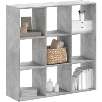 Estantería de madera de ingeniería 102x32x102 cm en colores Blanco, Negro y Roble Sonoma, ideal para Oficina, Estudio o Dormitorio, mueble de Almacenaje tipo Estantería/Librería