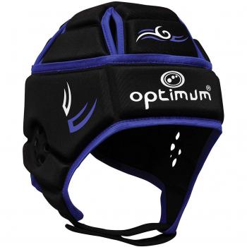 Optimum Hedweb - Protección de casco de rugby para hombre, tamaño S, color azul / negro