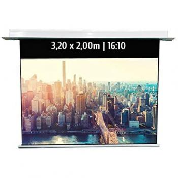Pantalla de Proyección Eléctrica Empotrable Kimex 3.20x2m 16:10 con WiFi