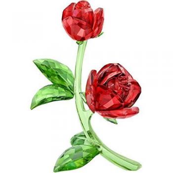 Figura decorativa de cristal Rosa Rossa Swarovski 5424466, multicolor, dimensiones 12,9 x 8,8 x 7,5 cm