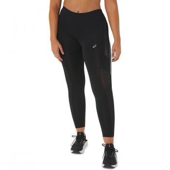 Asics - Mallas de mujer Icon Tight en color negro con ajuste ceñido y cintura elástica