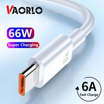 Cabo USB Tipo C 66W de Carga Rápida 6A Super Charge para Huawei y Samsung