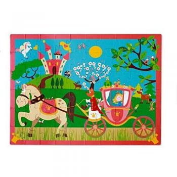 Scratch- Puzzle Caja Red.60 Piezas Princesas 22x12, Multicolor